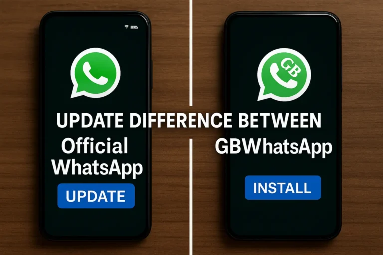 Update Difference Between Official WhatsApp and GBWhatsApp
